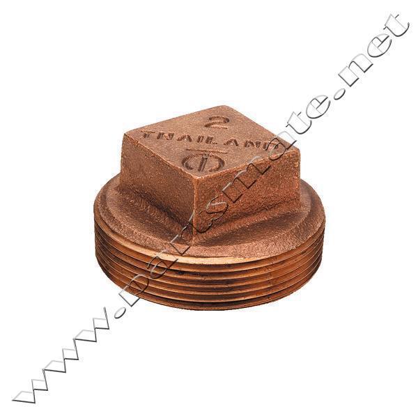 Midland metals 44656 bronze square head plug fittings / 1-1/4 br