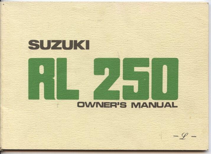 1973 suzuki rl250 owner's manual