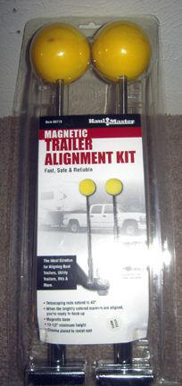 2pc. magnetic trailer alignment kit --  new