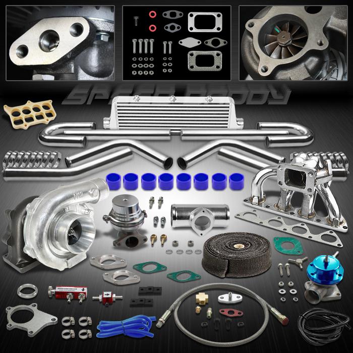 T04e 12pc turbo kit turbocharger+manifold+intercooler 92-96 prelude 97-01 sh h22