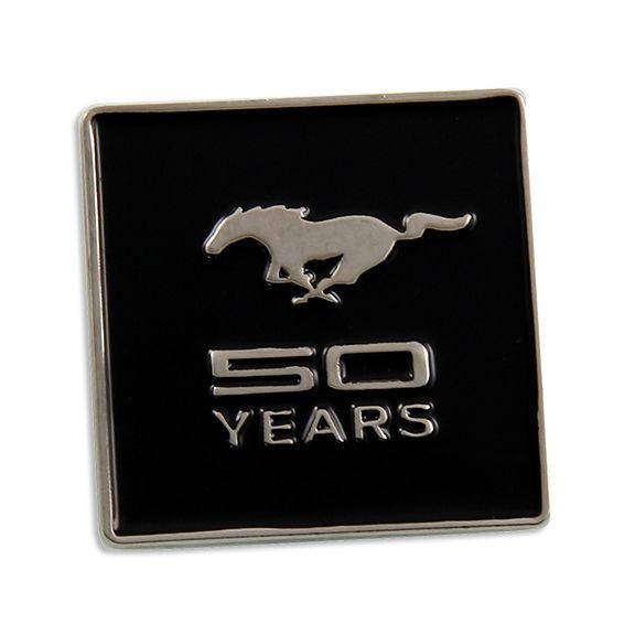 Brand new black ford mustang 50th anniversary lapel pin or brooch! collectable!