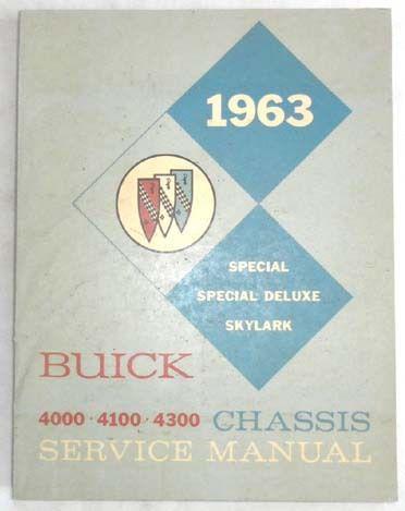 1963 buick service repair manual special skylark  