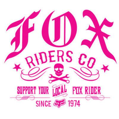 Fox racing decal motocross retro rider sticker pack of 3 pink monster 04183-198
