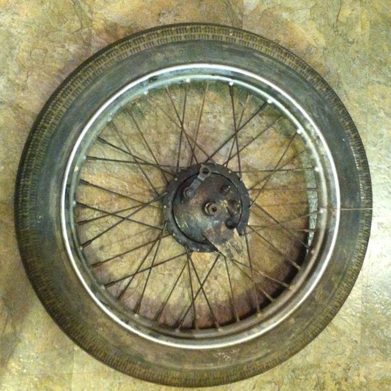 Harley hummer 165 19" front wheel complete brake original oem scat pacer bobcat