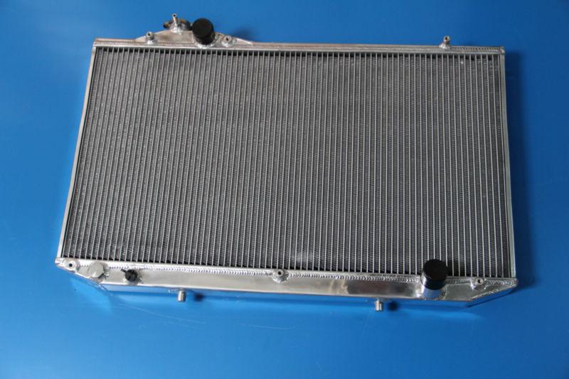 56mm 2 rows aluminum performance radiator for toyota aristo jzs161 2jzgte 98-05