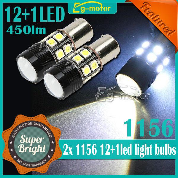 2x 1156 ba15s 12+1 cree 450lm led drl fog driving parking light lamp bulb white 