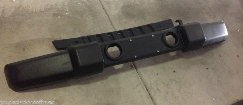 2007 - 2014 jeep wrangler jk front bumper w/o fog lights, oem tow hooks inc.