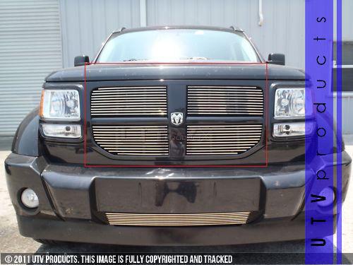 2007 - 2011 dodge nitro 4pc upper chrome billet grille kit custom grille