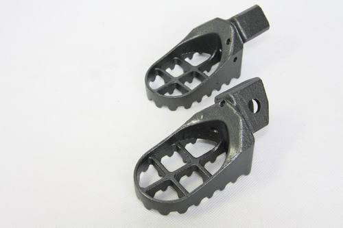 Motocross mx steel foot pegs for yamaha yz80 wr250 yz125 yz250 wr500 wr200 gray