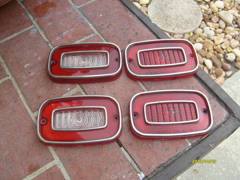 1971 chevrolet vega tail lamp lenses set of four