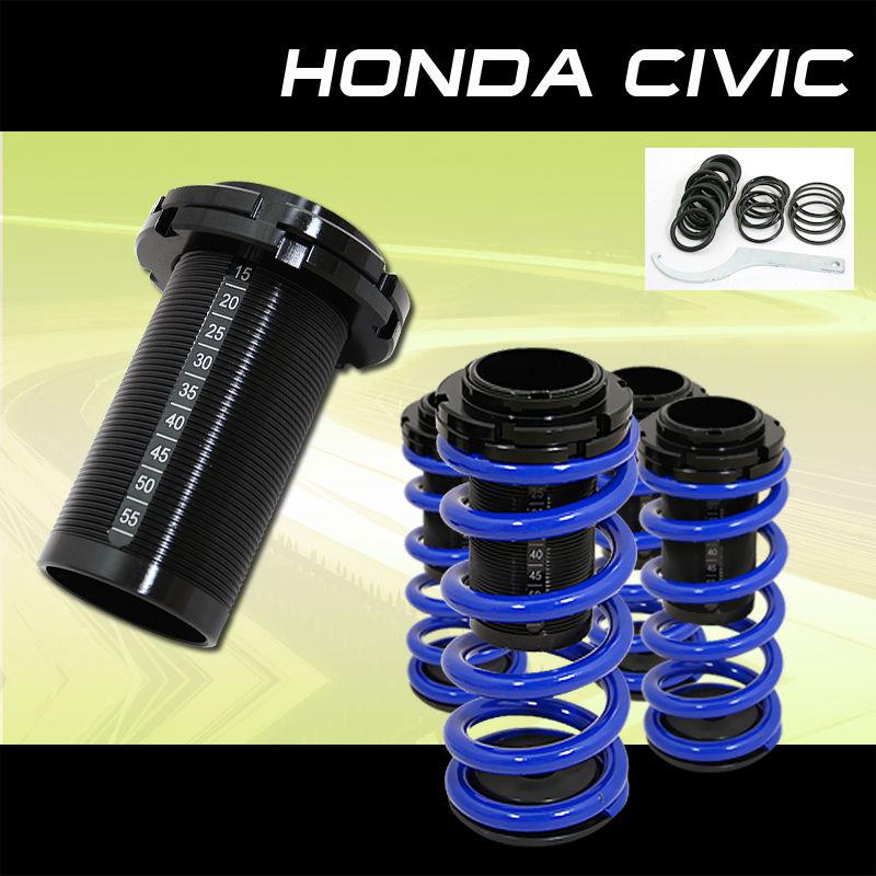 88-00 honda civic coupe/sedan/hatchback 2/3/4dr lowring coilover spring assembly