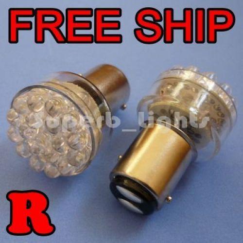 2x 1157 red 24-led turn signal brake car lights bulbs