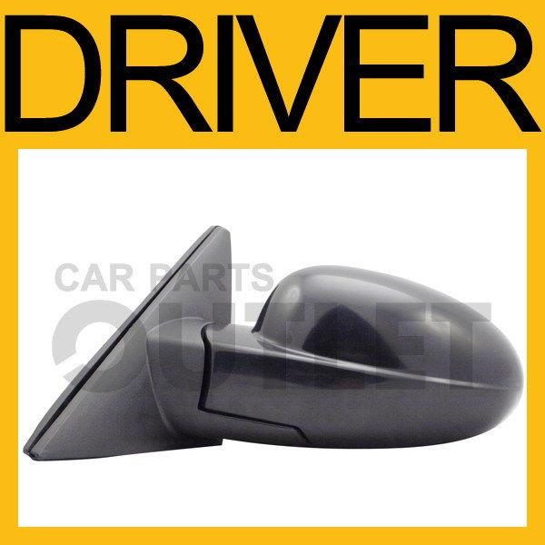 00 01 02 daewoo nubira manual lever mirror folding non heated unpainted black lh