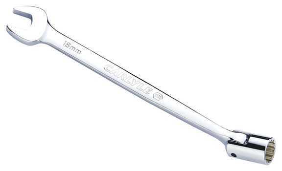 Carlyle hand tools cht sw118m - wrench, combination open end; 18 mm; polished...