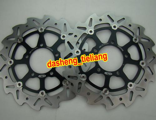 Front brake disc rotors for kawasaki 2005 2006 2007 2008 2009 2010 2011 zx6r 636