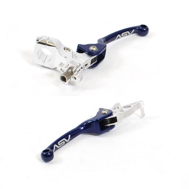 Kawasaki kfx400 kfx450 asv f3 brake clutch levers blue kfx 400 450