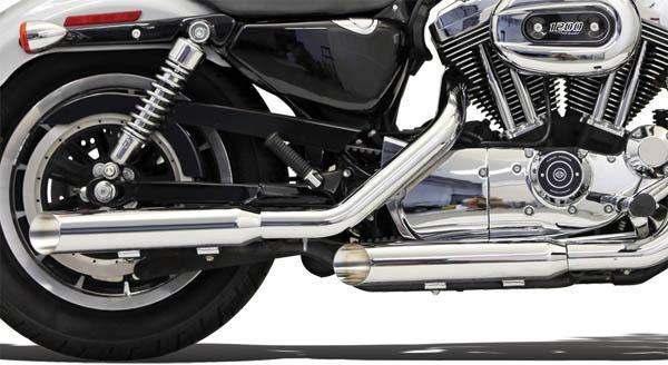 Bassani bologna cut slip-on mufflers 3" chrome harley xl1200v 72 2012-2013