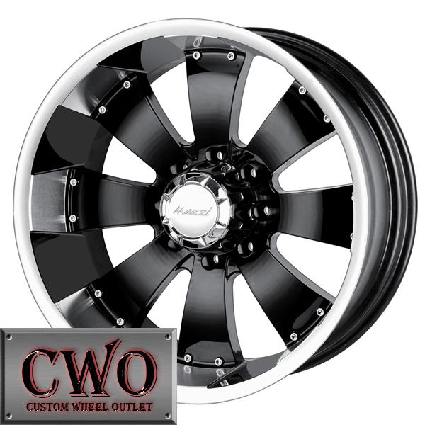 18 black mazzi hulk wheels rims 6x135 6 lug ford f-150 navigator expedition