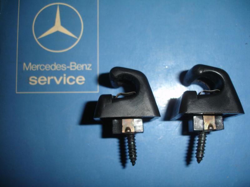 Mercedes w124 w201 w126 sun visor clips black 300d 300sd sec 560sel