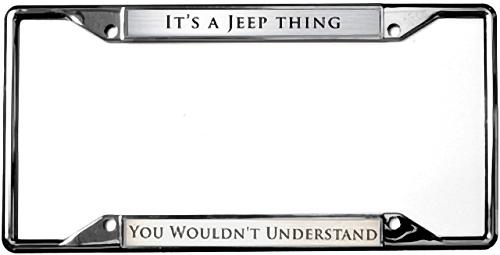 New jeep its a jeep thing license plate frame