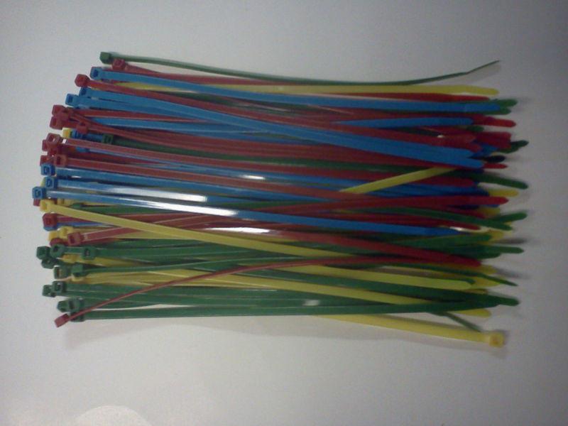  100 pc. 7 "  zip ties green blue yellow red