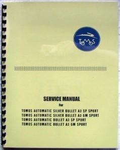 Tomos bullet & silver bullet moped service manual 1980