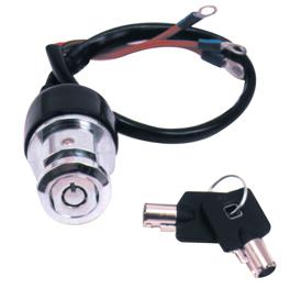 Mu round key 3-position/3-wire ignition/light switch for harleys 