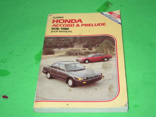 Clymer  honda 1976-85 shop manual accord prelude 11c 