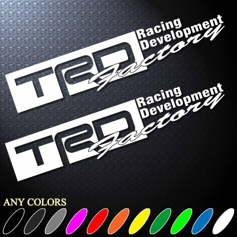 9.5"x2p trd factory racing development decal sticker die cut wall car bike truck