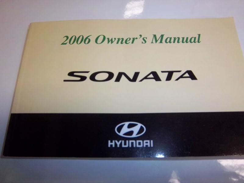 2006 hyundai sonata owners manual