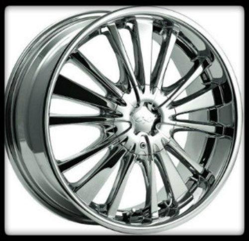 20" x 8" cx 816c cx-16 (5x100/4.5) altima miata optima coupe chrome wheels rims