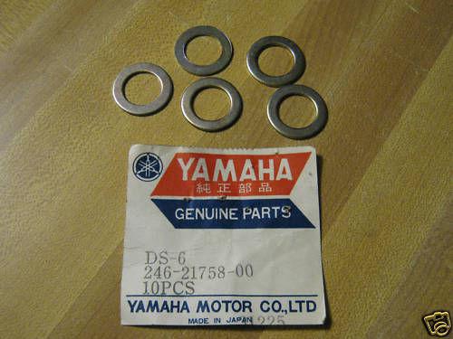 246-21758-00-00 pair of yamaha dsb6 special oil tank washers nos