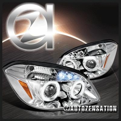 05-10 cobalt 05-06 pursuit/07-09 g5 chrome halo led projector headlights