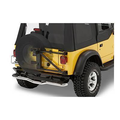 Bestop 61960-01 spare tire carrier steel black 35 in. maximum diameter each