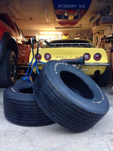 L60-15 goodyear polyglas gt, vintage bias tires pair 15x8.5 15x10