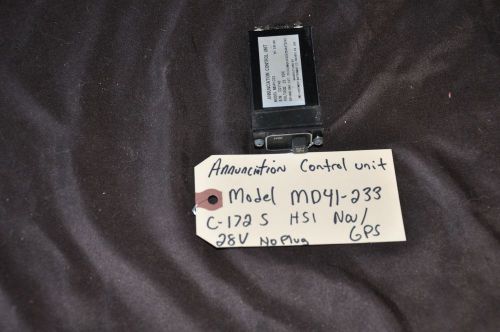 Mid-continent md41-233 annunciation control unit cessna 172 s gps / hsi unit