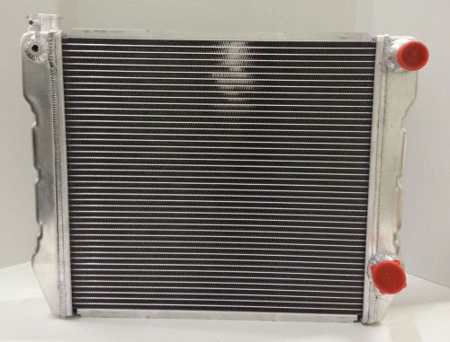 New universal aluminum 2 row performance radiator 24x19 left hand fill