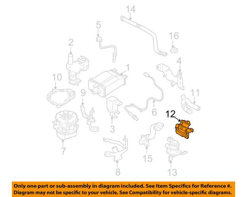 Subaru oem 06-14 impreza a.i.r. system-valve 14864aa030