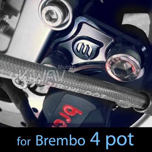 Black aluminum 7075 brembo front brake caliper bracket 4pot for vespa gtv 300