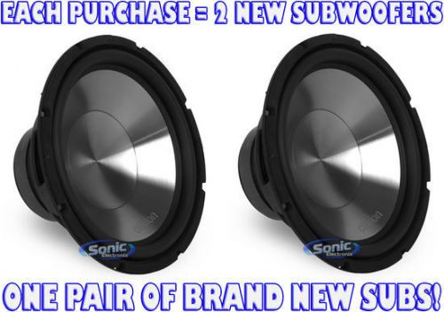 2) clarion wg3020 1000w 12&#034; single 4 ohm wg series car subwoofers car audio subs