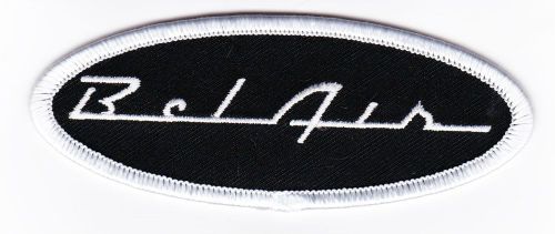 Chevy bel air script sew/iron on patch embroidered hot rod muscle car