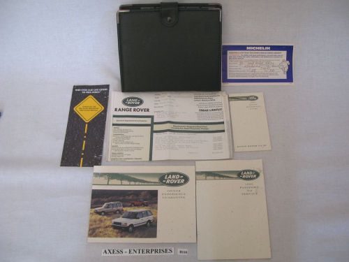 95 1995 range rover 4.0 se 4.0se owners manuals handbook set + extra msrp # b110