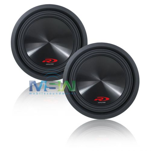 (2) *new* alpine® swr-10d2 10&#034; type-r car subwoofers subs woofer swr10-d2 *pair*