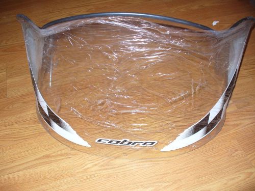 Nos polaris gen 2 windshield!! cobra!!! clear/black/white!!