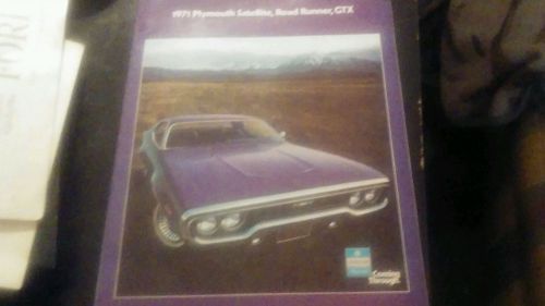 Vintage 1971 plymouth satellite, road runner, gtx