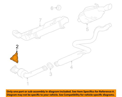 Gm oem exhaust-converter &amp; pipe gasket 15235773