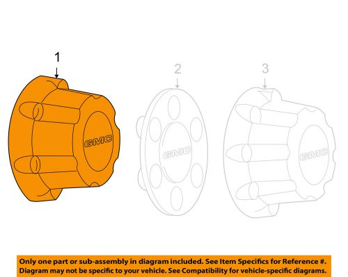 Gm oem-wheel hub center cap 20941992