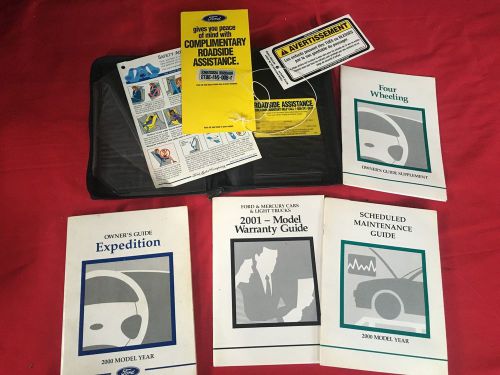 Ford expedition owners manuals set books 2000 00 nice set with zip up case