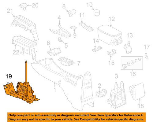 Chevrolet gm oem 97-03 malibu console-shifter 22611473