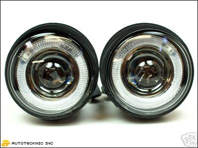 03 04 05 nissan murano white halo projector fog lights foglights